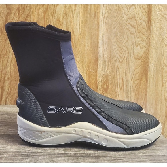 Bared Footwear Other - Bare Scuba Dive Side Zip Booties Men's Size L‎ 9 Black